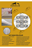 Kaymaz Tabanlı Makinede Yıkanabilir Dijital Baskı Modern Desenli Dot Taban Halı