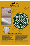 Kaymaz Tabanlı Makinede Yıkanabilir Dijital Baskı Modern Desenli Dot Taban Halı