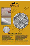 Kaymaz Tabanlı Makinede Yıkanabilir Dijital Baskı Modern Desenli Dot Taban Halı