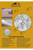 Kaymaz Tabanlı Makinede Yıkanabilir Dijital Baskı Modern Desenli Dot Taban Halı