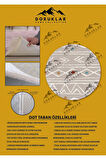 Kaymaz Tabanlı Makinede Yıkanabilir Dijital Baskı Modern Desenli Dot Taban Halı