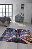 Kaymaz Taban Makinede Yıkanabilir Dijital Baskı Spiderman Desenli Çocuk Halısı