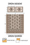 Pamuk Dolgulu Kapitoneli Kadife Kumaş Modern Desenli Çift Kişilik Kapitone Yatak Örtüsü Seti