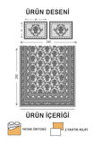 Pamuk Dolgulu Kapitoneli Kadife Kumaş Modern Desenli Çift Kişilik Kapitone Yatak Örtüsü Seti