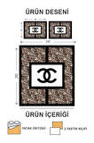 Kapitoneli Pamuk Dolgulu Kadife Kumaş Modern Desenli Premium Kalite Yatak Örtüsü Seti