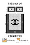 Kapitoneli Pamuk Dolgulu Kadife Kumaş Modern Desenli Premium Kalite Yatak Örtüsü Seti