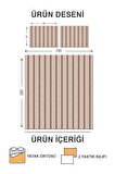 Kapitoneli Pamuk Dolgulu Kadife Kumaş Modern Desenli Premium Kalite Yatak Örtüsü Seti