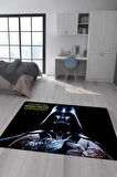 Kaymaz Taban Makinada Yıkanabilir Dijital Baskı StarWars Desenli Genç Odası Halısı