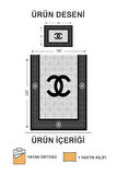 Kapitoneli Pamuk Dolgulu Kadife Kumaş Modern Desenli Premium Kalite Yatak Örtüsü Seti