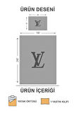 Kapitoneli Pamuk Dolgulu Kadife Kumaş Modern Desenli Premium Kalite Yatak Örtüsü Seti Tek Kişilik