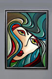 Dekoratif Modern Sanatsal Soyut Desenli Tablo 50x70 CM