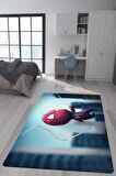 Kaymaz Taban Makinede Yıkanabilir Dijital Baskı Baby Spiderman Desenli Genç Ve Çocuk Odası Halısı