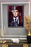 Dekoratif Modern Çerçeveli Thomas Shelby Desenli Duvar Tablosu 50x70 CM