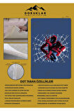 Kaymaz Taban Makinede Yıkanabilir Dijital Baskı Spiderman Desenli Genç Ve Çocuk Odası Halısı Dot Taban Halı