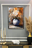 Dekoratif Modern Desenli Çerçeveli Tablo Duvar Tablosu 50x70cm