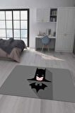Kaymaz Taban Makinede Yıkanabilir Dijital Baskı Batman Desenli Genç Odası Halısı Dot Taban Halı Gnc39
