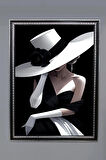 Dekoratif Modern Desenli Çerçeveli Tablo Duvar Tablosu 50x70cm