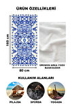 Modern Desenli Plaj Deniz Havlusu Peştemal 80x160 CM OPT04