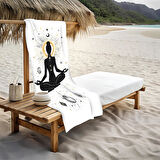 Dekoratif Modern Desenli Plaj Deniz Havlusu Peştamal 80x160 CM FI002