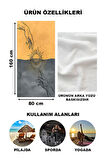 Dekoratif Modern Desenli Plaj Deniz Havlusu Peştamal 80x160 CM FI003