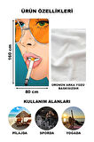Dekoratif Modern Desenli Plaj Deniz Havlusu Peştamal 80x160 CM TRL07