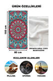 Dekoratif Modern Mandala Desenli Plaj Deniz Havlusu Peştamal 80x160 CM MD04
