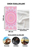 Dekoratif Modern Mandala Desenli Plaj Deniz Havlusu Peştamal 80x160 CM MD06