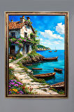 Doğa ve Manzara Desenli Çerçeveli Duvar Tablosu 50x70cm SERENE12