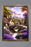 Doğa ve Manzara Desenli Çerçeveli Duvar Tablosu 50x70cm SERENE18