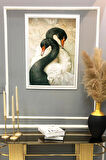 Dekoratif Modern Desenli Çerçeveli Duvar Tablosu 50x70cm RÜYA07