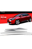 Renault Clio -4 2012-2020 Krom Yan Kapı Çıtası 4 Parça Paslanmaz Çelik
