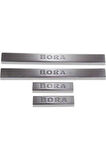 Vw Bora 1996-2004 Krom Kapı Eşiği 4 Parça Paslanmaz Çelik