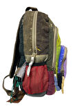 Kaliteli Renkli Vintage Disayn Sırt Gezi Okul Seyahat Çantası 30 cm x 42 cm
