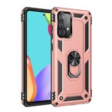 Samsung Uyumlu Galaxy A23 4g Kılıf Sofya Yüzüklü Silikon Kapak - Rose