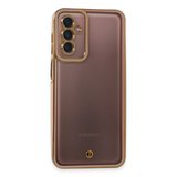 Samsung Uyumlu Galaxy M23 Kılıf Liva Lens Silikon - Pudra