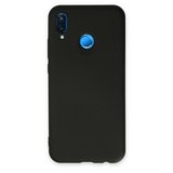 Huawei P20 Lite Kılıf Nano İçi Kadife Silikon - Siyah