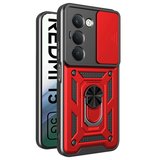 Xiaomi Uyumlu Redmi 15 4g Pars Lens Yüzüklü Silikon - Kırmızı