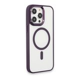 İphone 15 Pro Max Kılıf Room Magneticsafe Silikon - Derin Mor