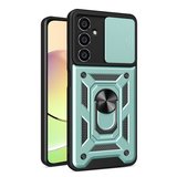 Samsung Galaxy A15 4g Kılıf Pars Lens Yüzüklü Silikon - Yeşil