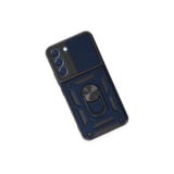 Samsung Uyumlu Galaxy S23 Kılıf Pars Lens Yüzüklü Silikon - Lacivert