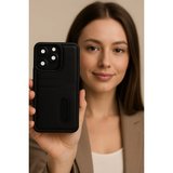 Xiaomi Uyumlu Redmi Note 14 4g Kılıf Sara Kartvizitli Deri Kılıf - Taba