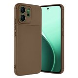 Oppo Reno 14f Auto Focus Karbon Kapak - Kahverengi