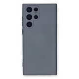 Samsung Uyumlu Galaxy S24 Ultra Kılıf Nano İçi Kadife Silikon - Gri