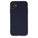 İphone 11 Kılıf Nano İçi Kadife Silikon - Lacivert