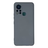 İnfinix Hot 11s Kılıf Nano İçi Kadife Silikon - Gri