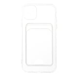 İphone 11 Kılıf Kart Şeffaf Silikon - Şeffaf
