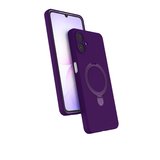 Samsung Uyumlu Galaxy A07 4g Regal Magsafe Standlı Kapak - Derin Mor