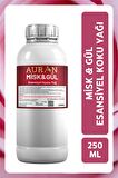 Misk & Gül Esansiyel Uçucu Yağ Esans Koku Yağı Hobi Esans Mum Sabun Oda Kokusu 250ml