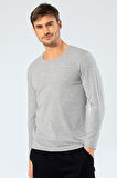 Cacharel Erkek Uzun Kollu T-Shirt 1333/Gri