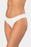 Türen Kadın Lazer Kesim Pamuklu Brazilian Külot 908/Beyaz